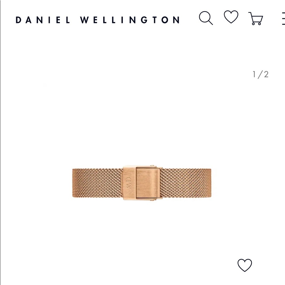 Daniel Wellington Rose Gold 12mm Watch Strap. Never worn, NWT